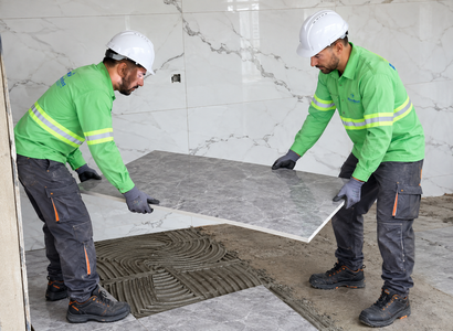 Tile installation